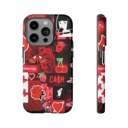 Red Pop Art Neon Vibes Phone Case