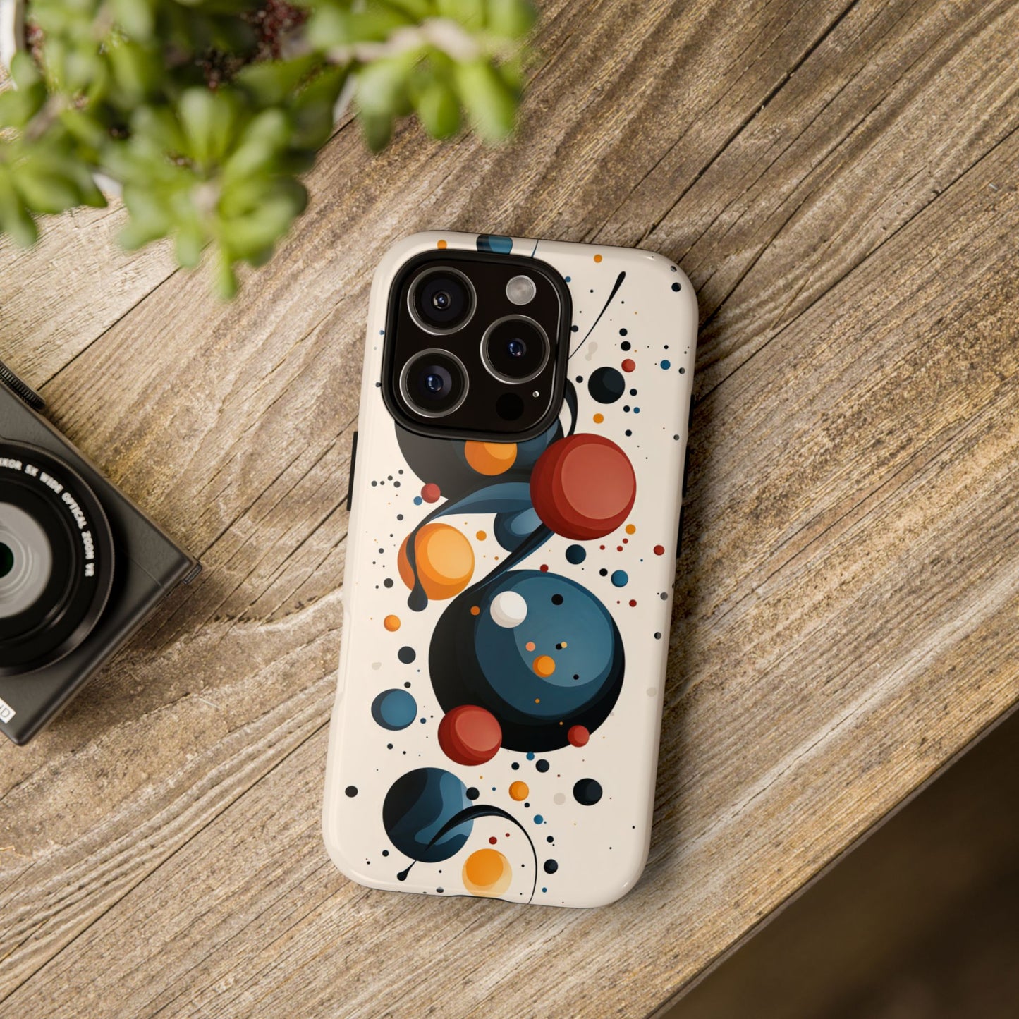Cosmic Orbit – Abstract Sphere Phone Case for iPhone, Samsung & Pixel