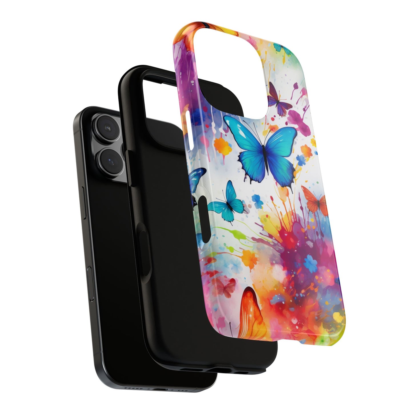 Vibrant Watercolor Butterfly Mobile Case