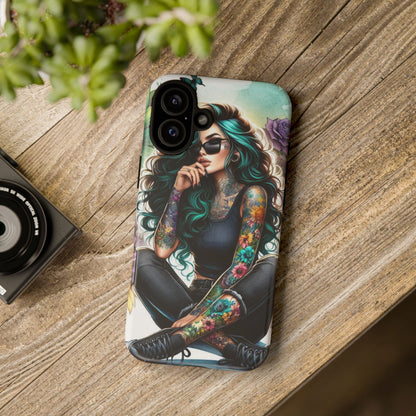 Urban Wildflower – Edgy Tattooed Beauty Mobile Cover