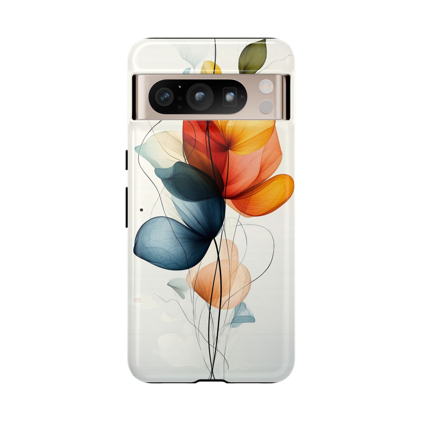 Whispering Petals – Elegant Floral Art Case for iPhone, Pixel & Samsung