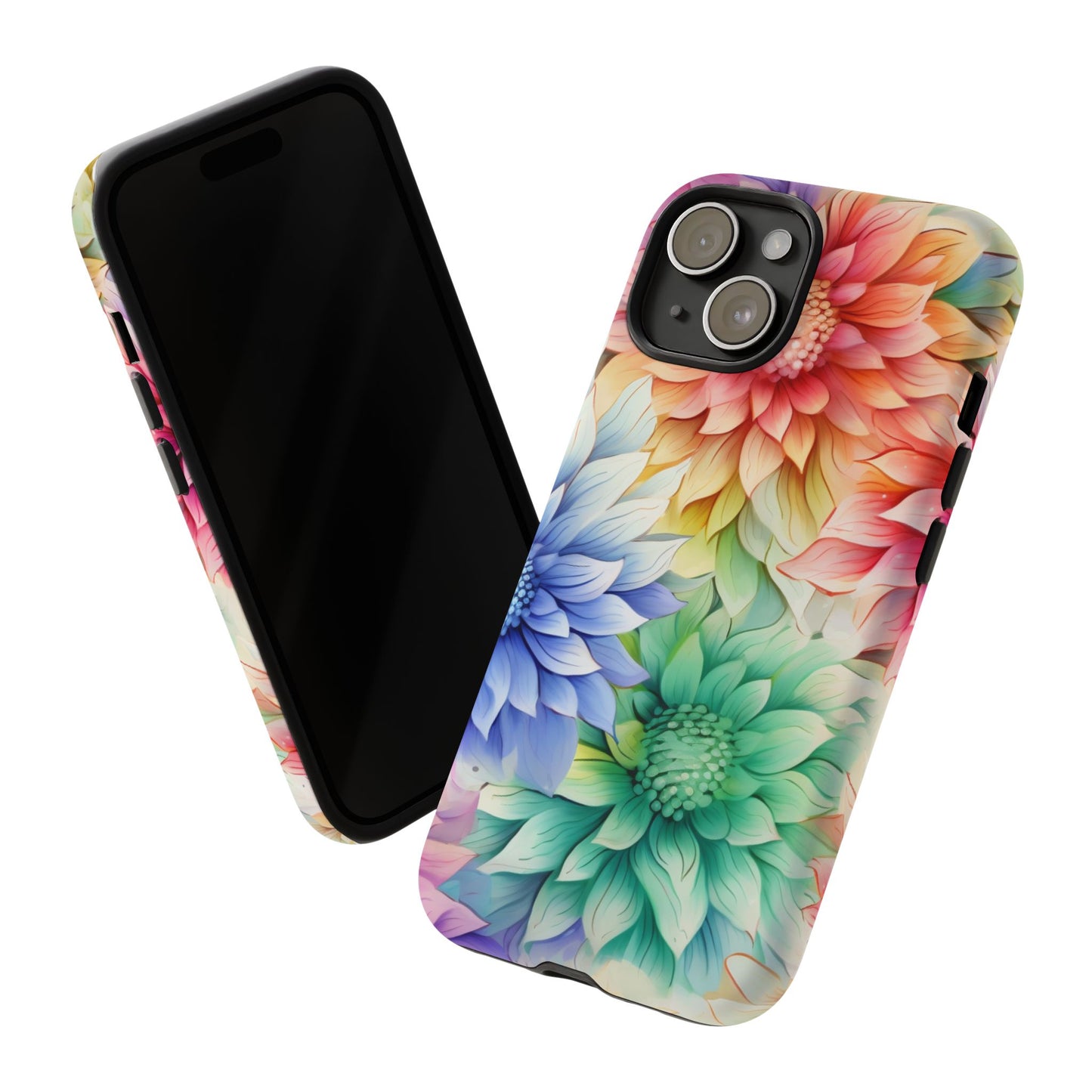 Rainbow Bloom Mandala Floral Mobile Case