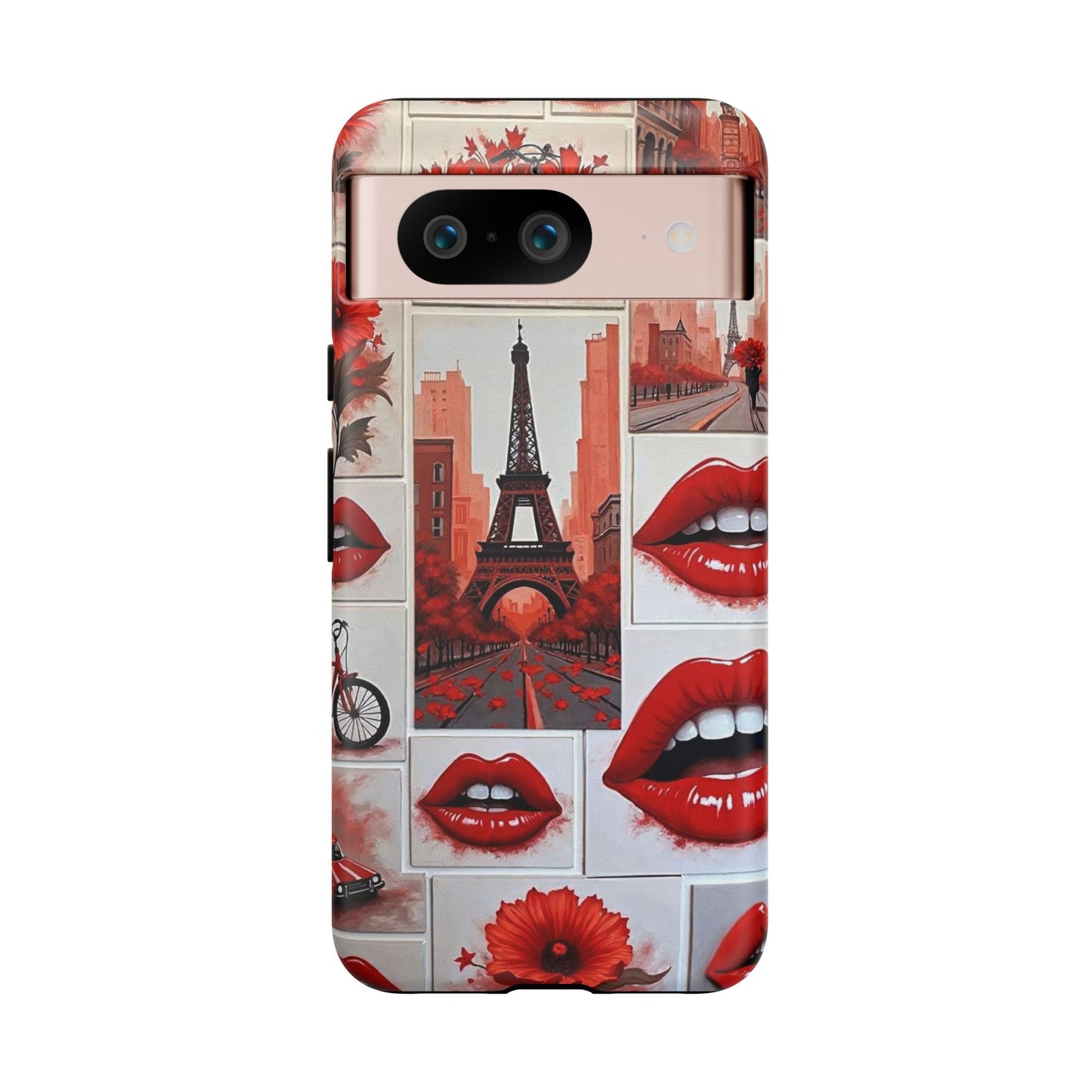 Red Lips & Eiffel Tower Phone Case