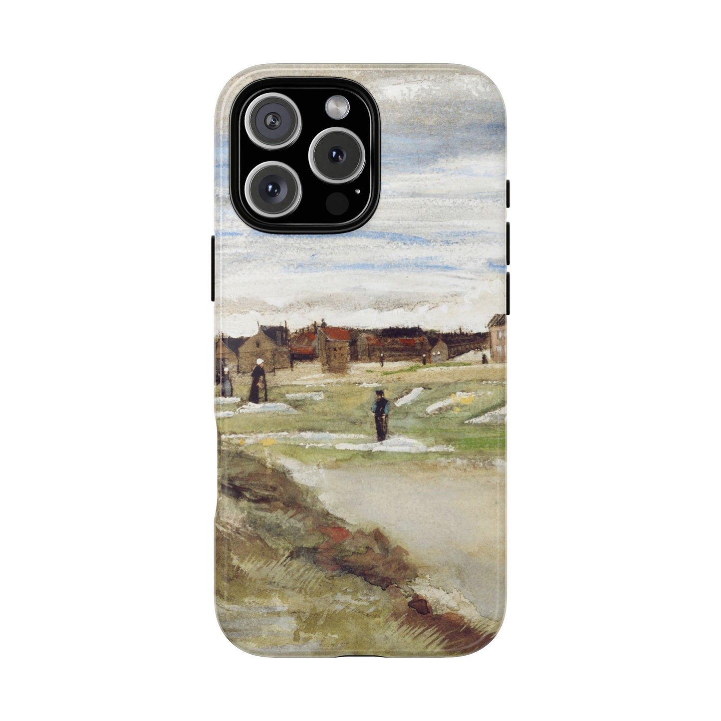 Van Gogh Village Painting Phone Case - iPhone, Samsung, Pixel - Art Print Cover, Gift for Art Lovers