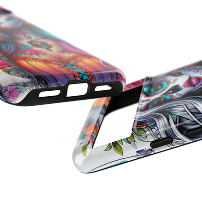Sugar Skull Goddess – Día de los Muertos Floral Queen Mobile Cover