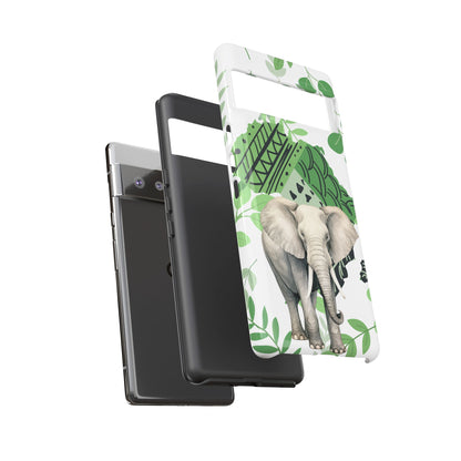 Tropical Elephant Mobile Cover – Nature-Inspired Boho Art