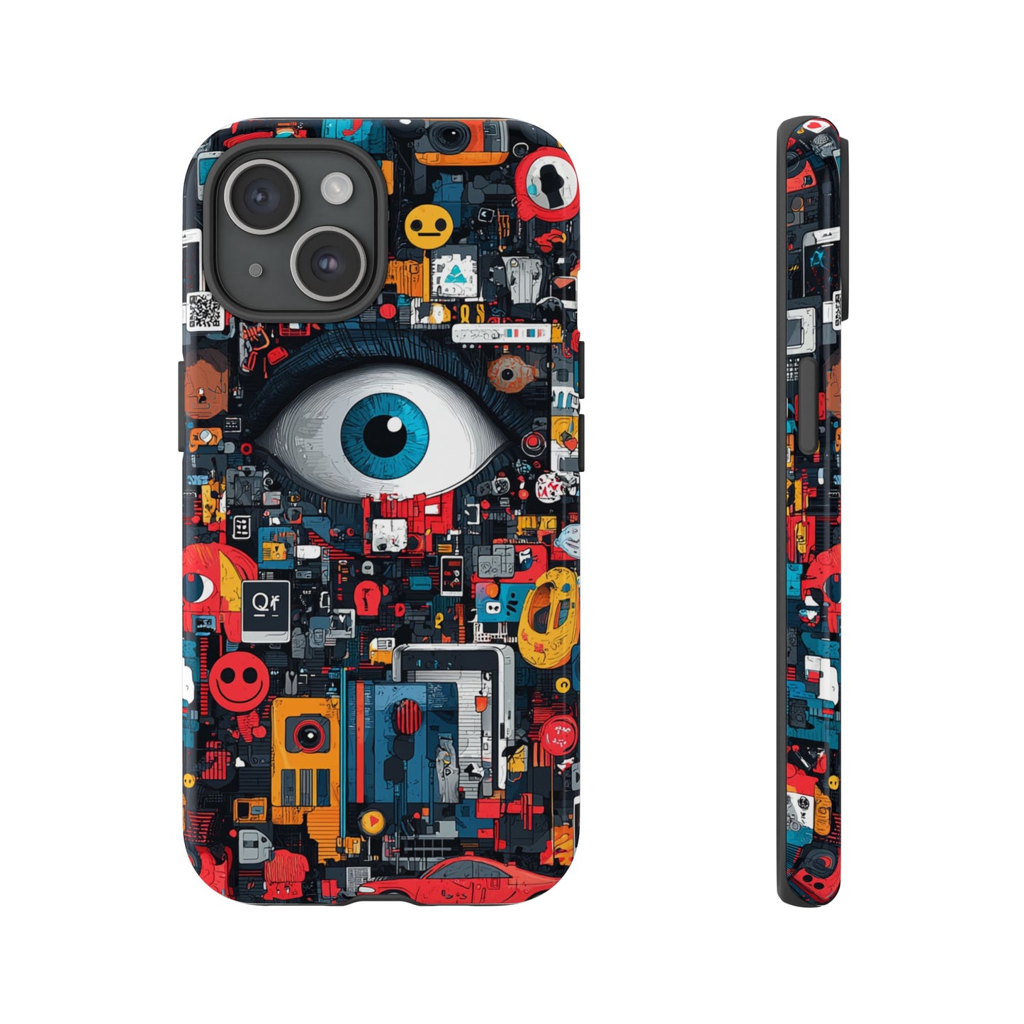 Contemporary Art Phone Case – Basquiat Graffiti Cover - iPhone, Samsung & Google Pixel Cover - Artistic Painting Case,  Art Lover Gift