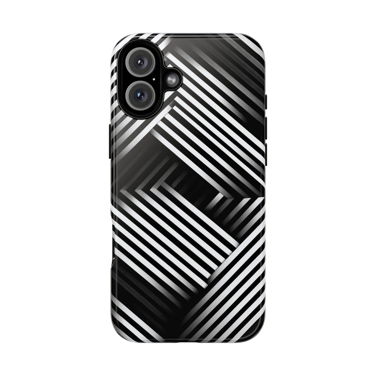 Monochrome Matrix Phone Case for iPhone, Pixel & Samsung