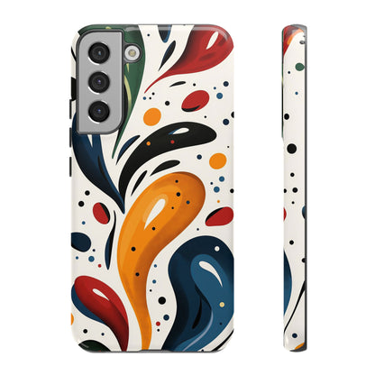 Fluid Pop Abstract Phone Case – Space-Inspired Art for iPhone, Samsung & Pixel