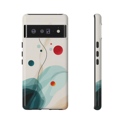 Cosmic Citrus Flow – Abstract Art Phone Case  for iPhone, Samsung & Pixel