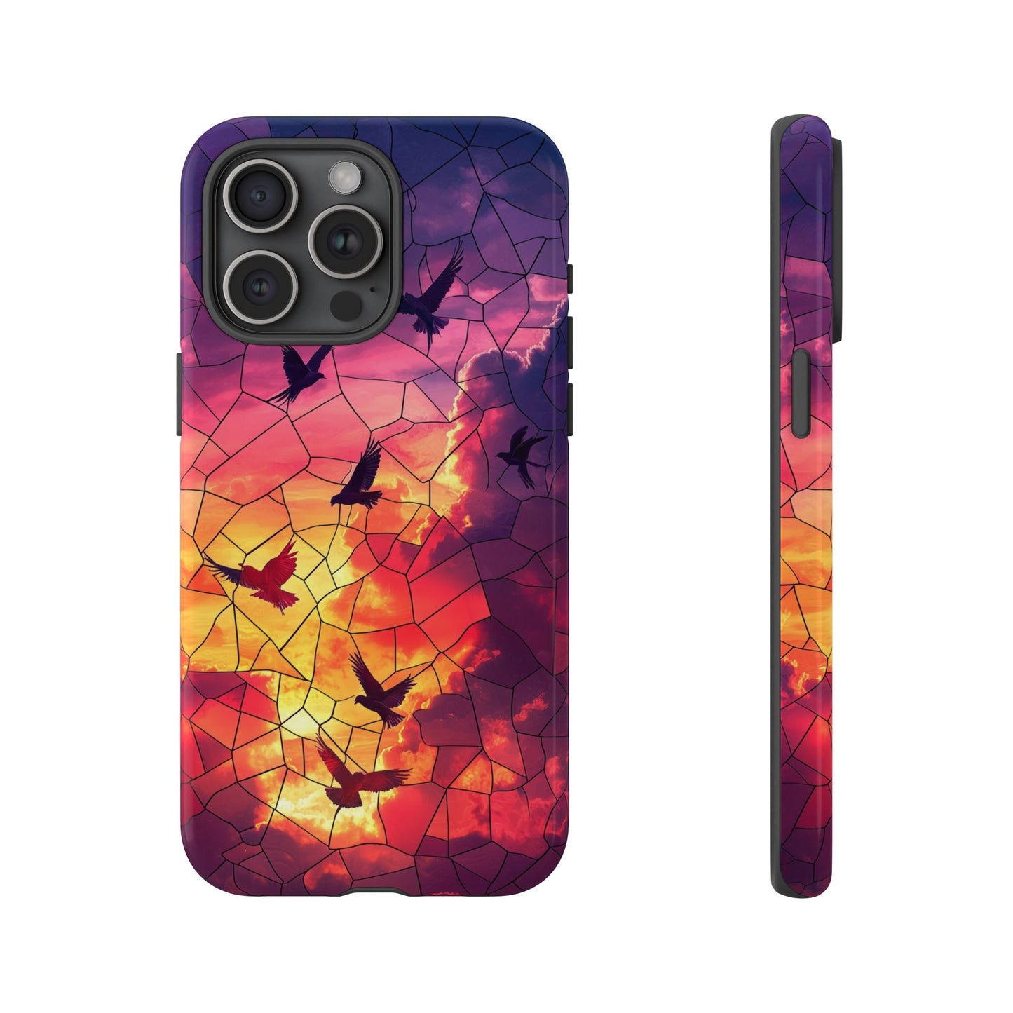 Chorus of Flight – Mosaic Birds Phone Case for iPhone, Samsung & Pixel
