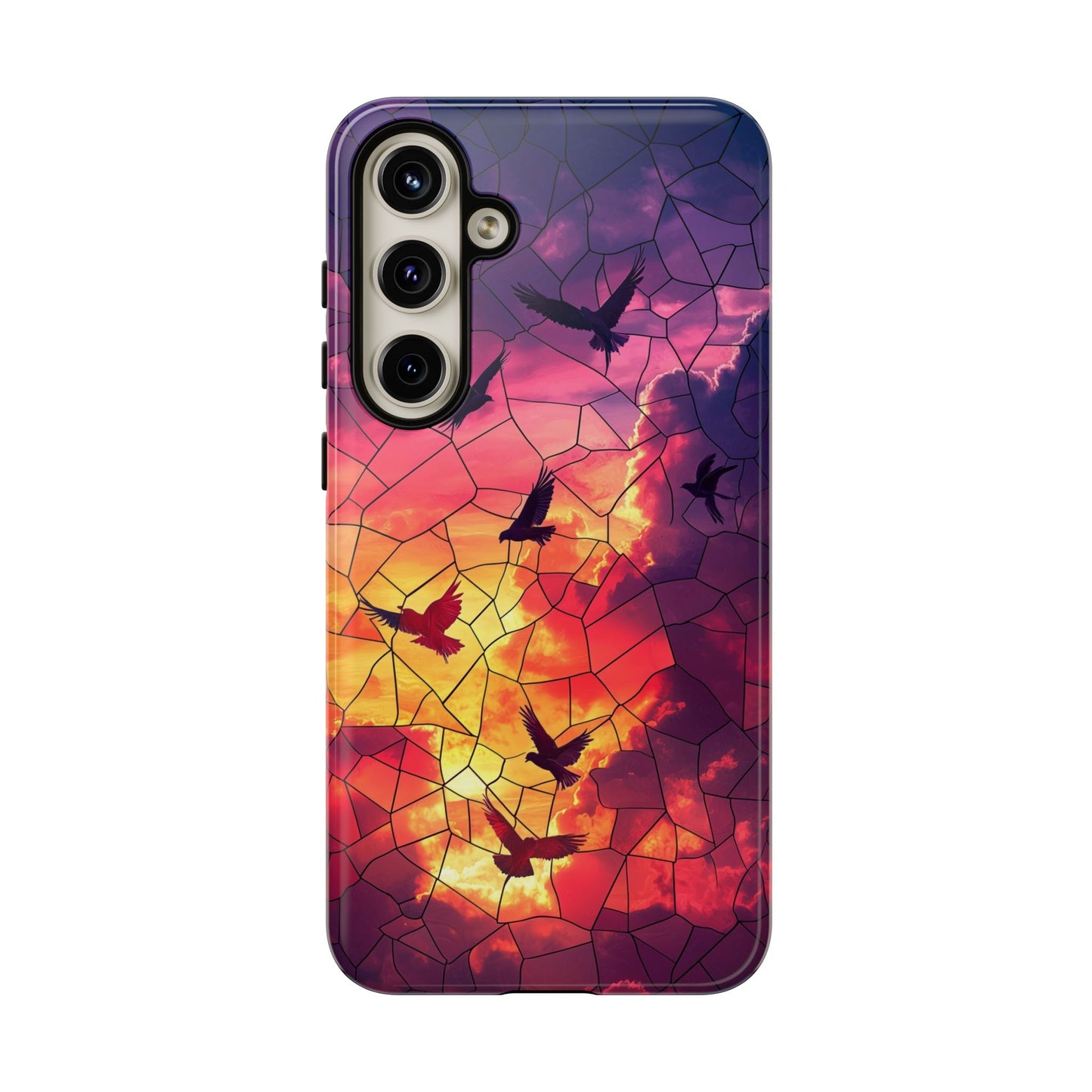 Chorus of Flight – Mosaic Birds Phone Case for iPhone, Samsung & Pixel