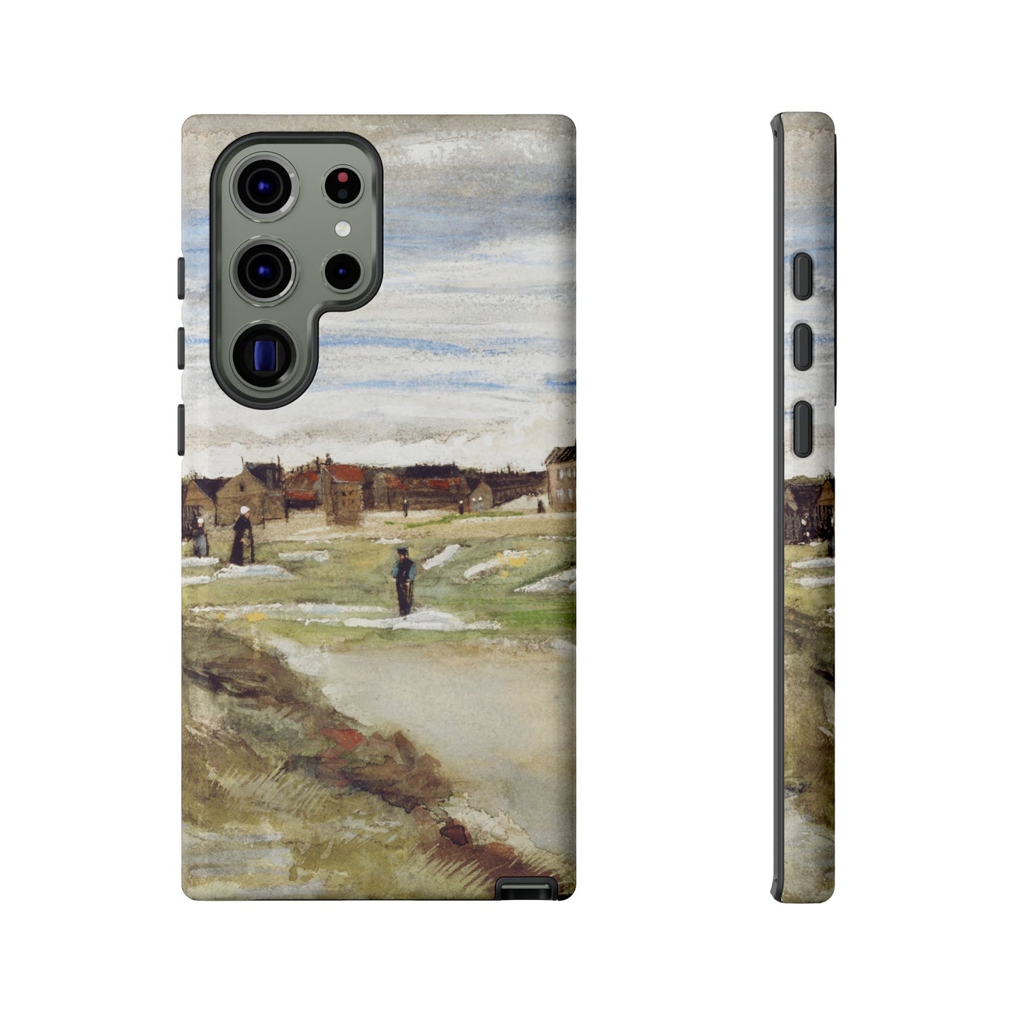 Van Gogh Village Painting Phone Case - iPhone, Samsung, Pixel - Art Print Cover, Gift for Art Lovers