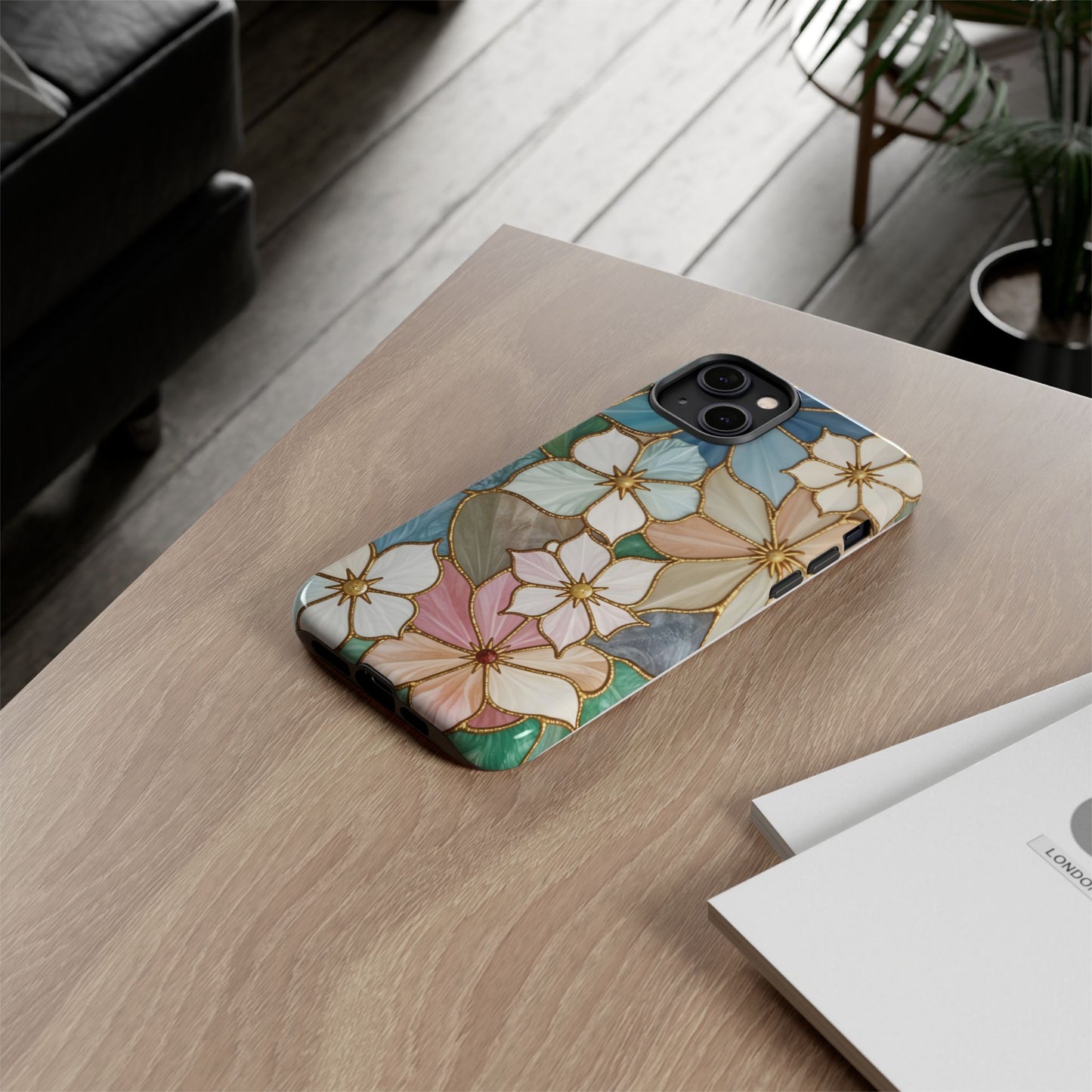 Floral Symphony: Stained Glass Elegance