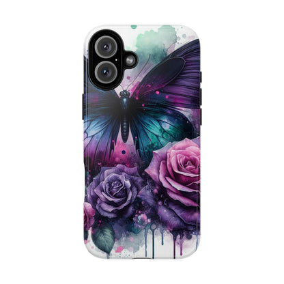 Mystic Bloom – Vibrant Butterfly & Rose Art Mobile Cover