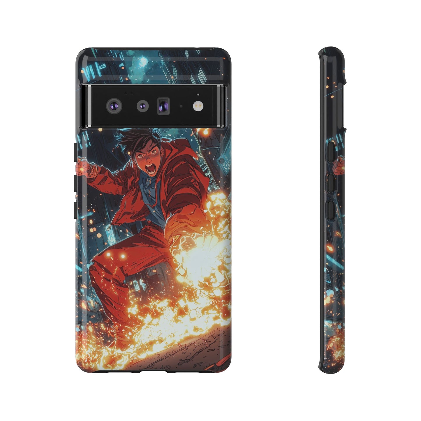 Urban Firestarter | Neon Blaze Hero Phone Case for iPhone, Samsung & Pixel