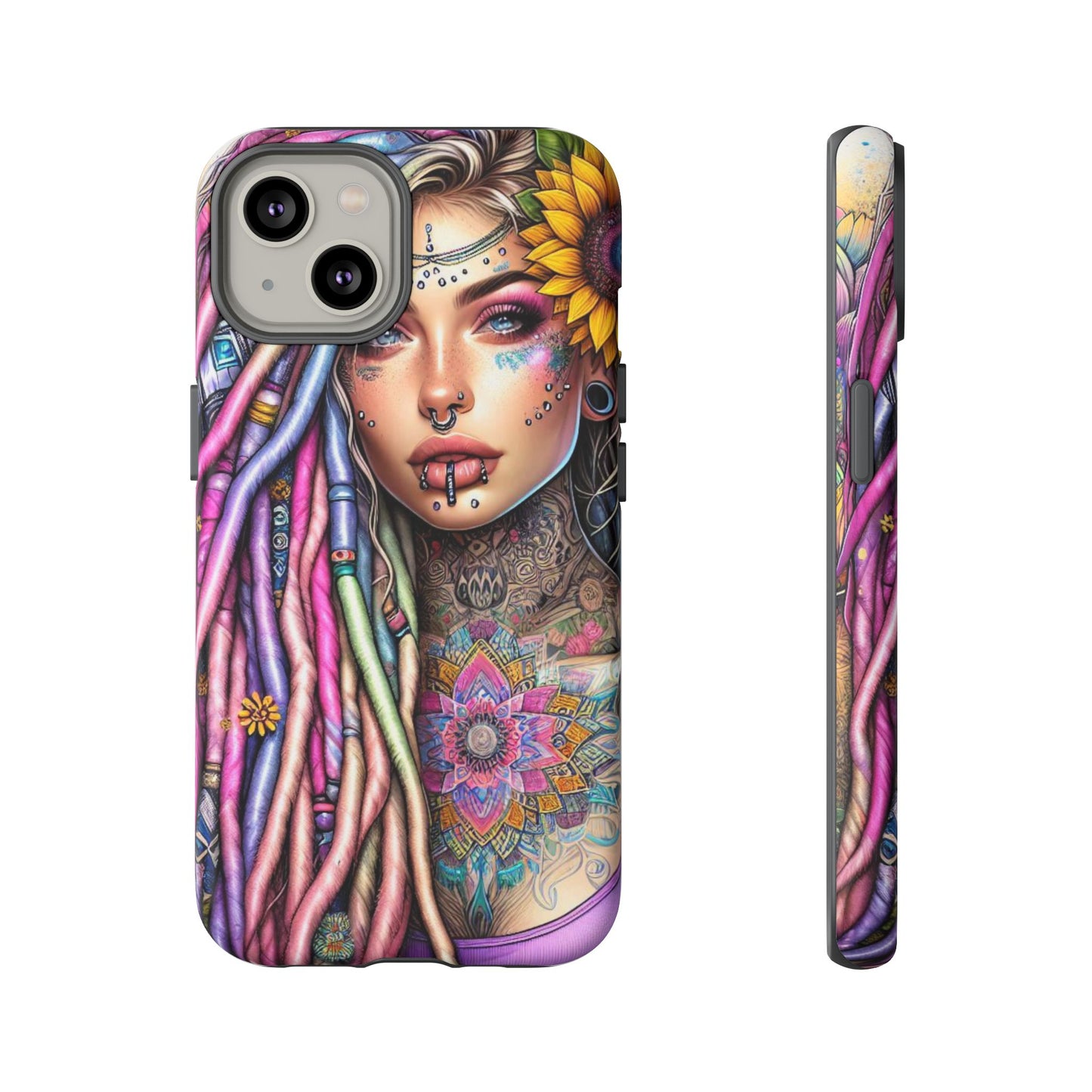 Boho Mandala Goddess – Ethereal Tattoo Art Mobile Cover