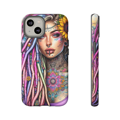 Boho Mandala Goddess – Ethereal Tattoo Art Mobile Cover