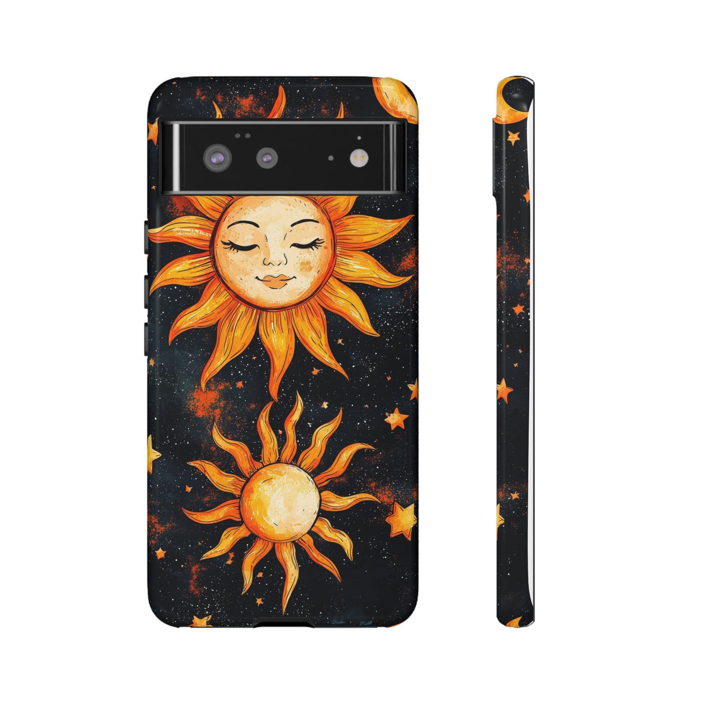 Celestial Sun & Moon Boho Phone Case for iPhone, Pixel & Samsung