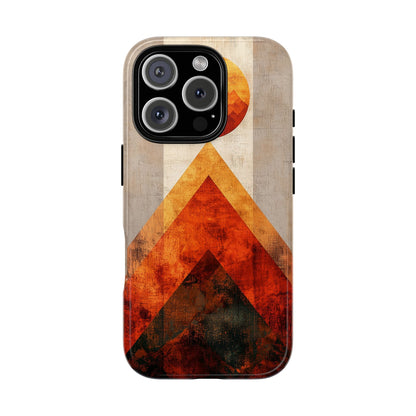Boho Sun & Peaks Geometric Phone Case for iPhone, Pixel & Samsung