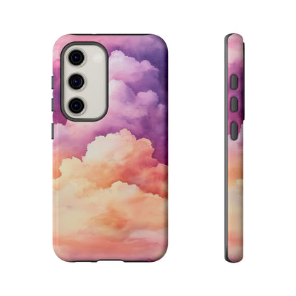 Cotton Candy Skies Watercolor Phone Case for iPhone, google Pixel & Samsung