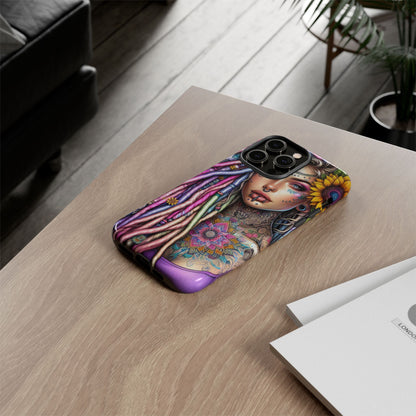 Boho Mandala Goddess – Ethereal Tattoo Art Mobile Cover