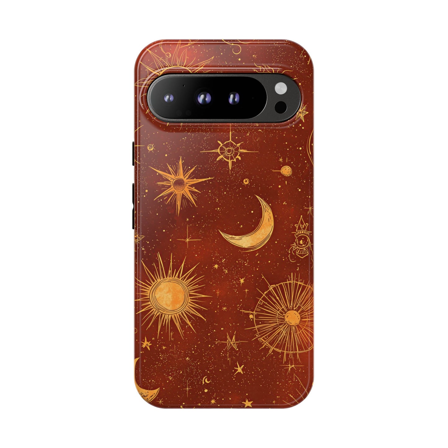 Terracotta Celestial Dreams Boho Phone Case for iPhone, Pixel & Samsung