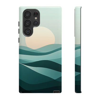 Tranquil Dunes – Abstract Sunset Phone Case for iPhone, Samsung & Pixel