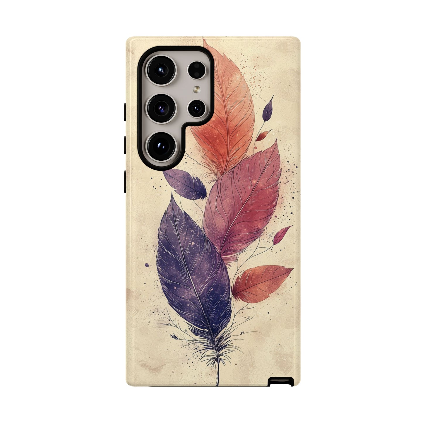 Boho Feather Bloom Phone Case for iPhone, Pixel & Samsung