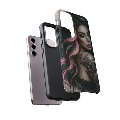Butterfly Noir – Gothic Beauty & Inked Elegance Mobile Cover