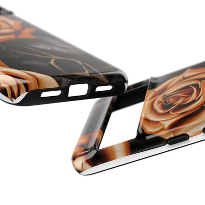 Midnight Gold Rose Mobile Case
