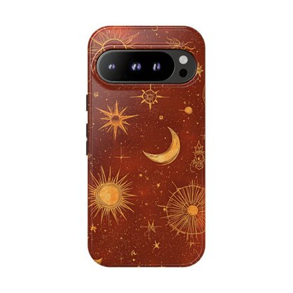 Terracotta Celestial Dreams Boho Phone Case for iPhone, Pixel & Samsung