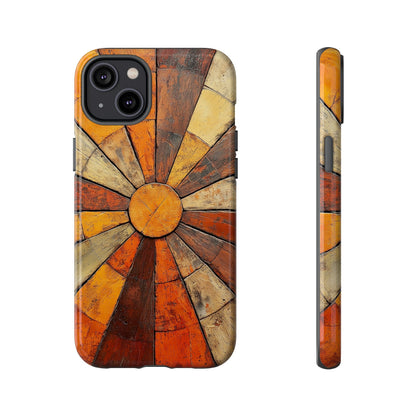 Terracotta Sunburst Boho Phone Case for iPhone, Pixel & Samsung