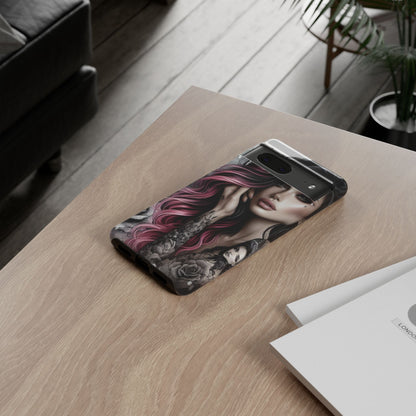 Tattooed Elegance – Gothic Art Mobile Cover