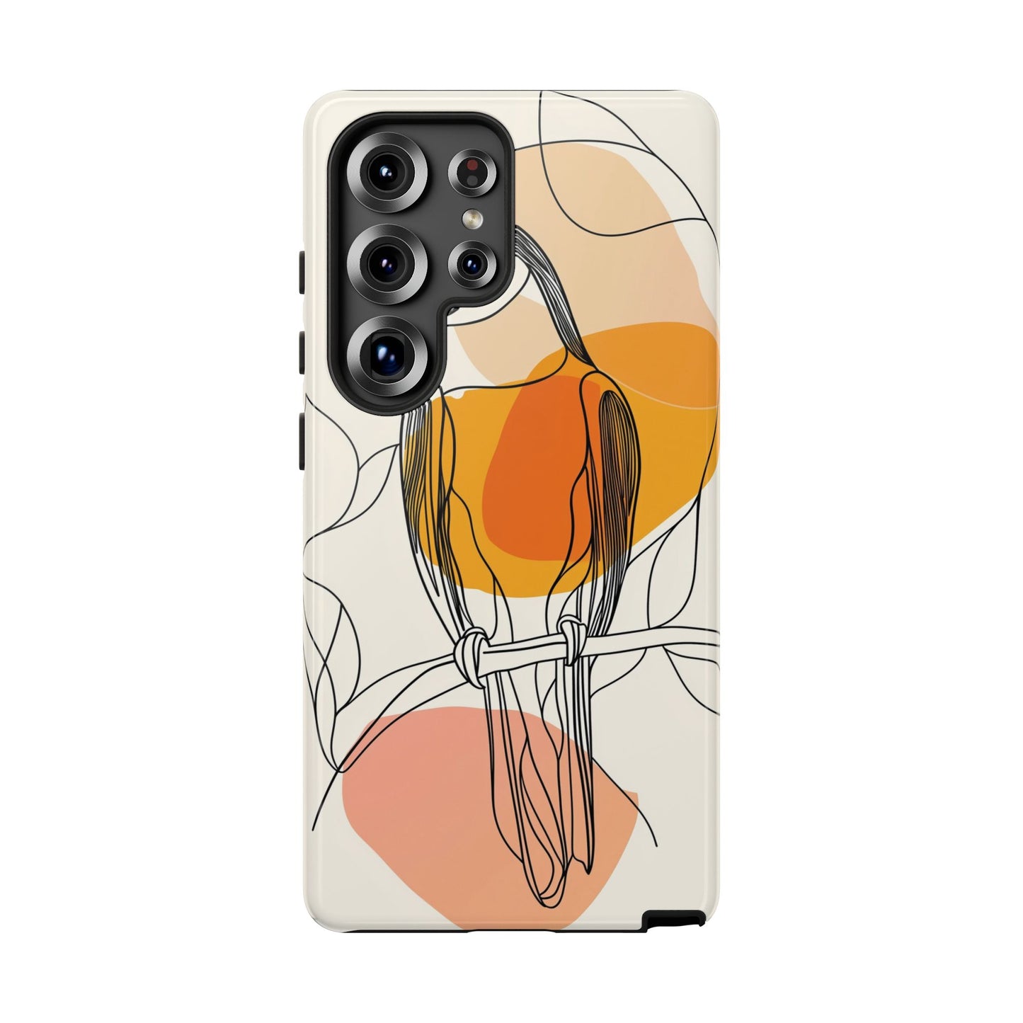 Tropical Lines: Abstract Toucan Art Phone Case for iPhone, Samsung & Pixel