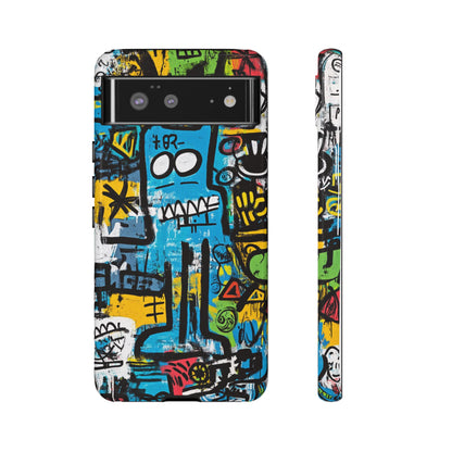 Basquiat Design Phone Case – Unique Street Art Protector - iPhone, Samsung & Google Pixel Cover - Artistic Painting Case,  Art Lover Gift