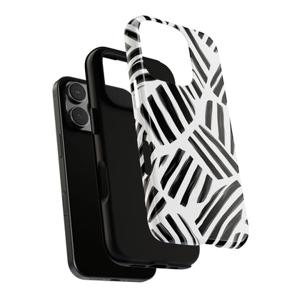Sleek Noir Striped Phone Case for iPhone, google Pixel & Samsung