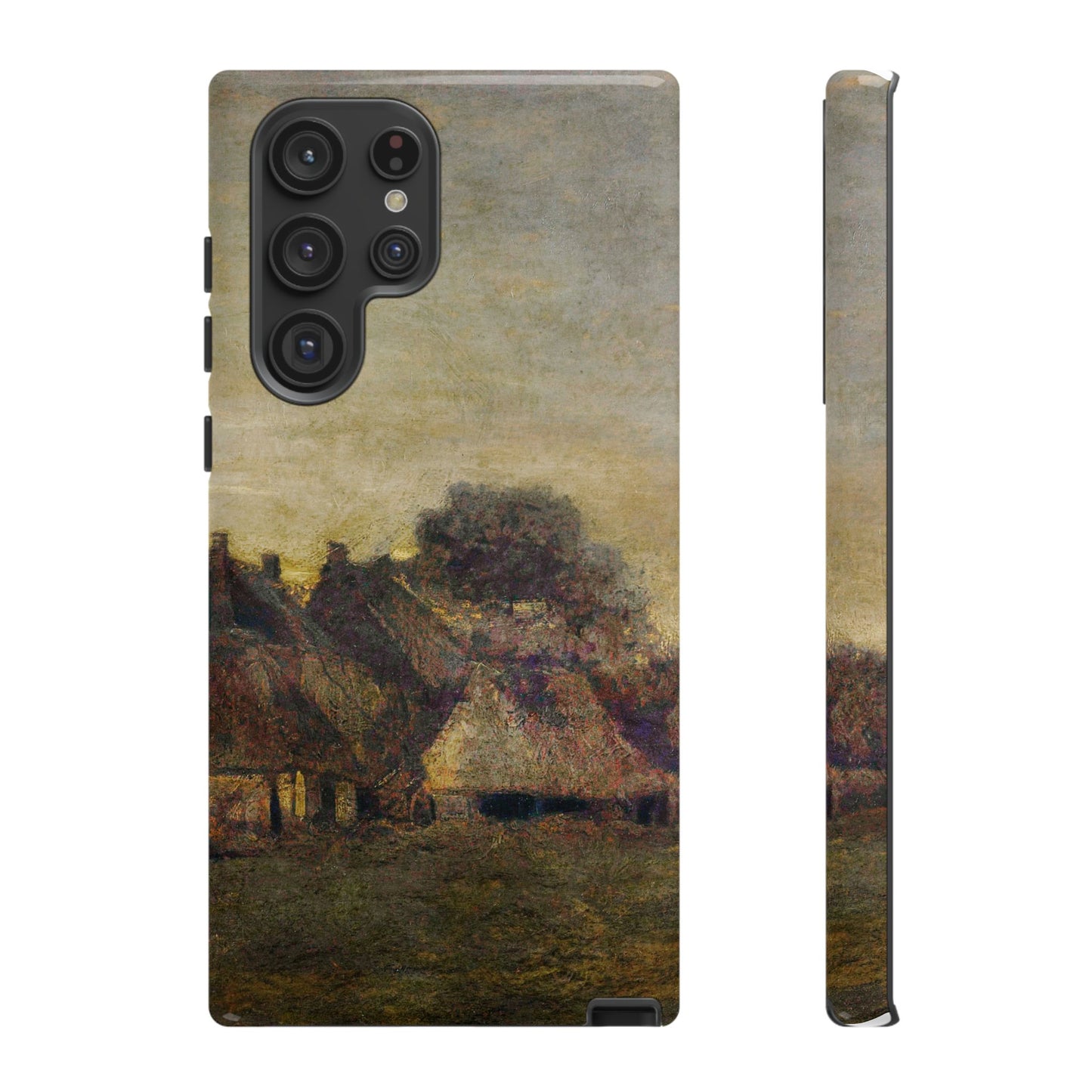 Van Gogh Village Painting Phone Case - iPhone, Samsung, Pixel - Artistic Starry Night Cover, Gift for Art Lovers