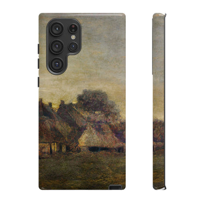 Van Gogh Village Painting Phone Case - iPhone, Samsung, Pixel - Artistic Starry Night Cover, Gift for Art Lovers