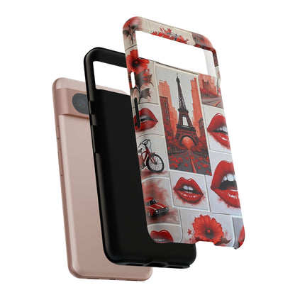 Red Lips & Eiffel Tower Phone Case