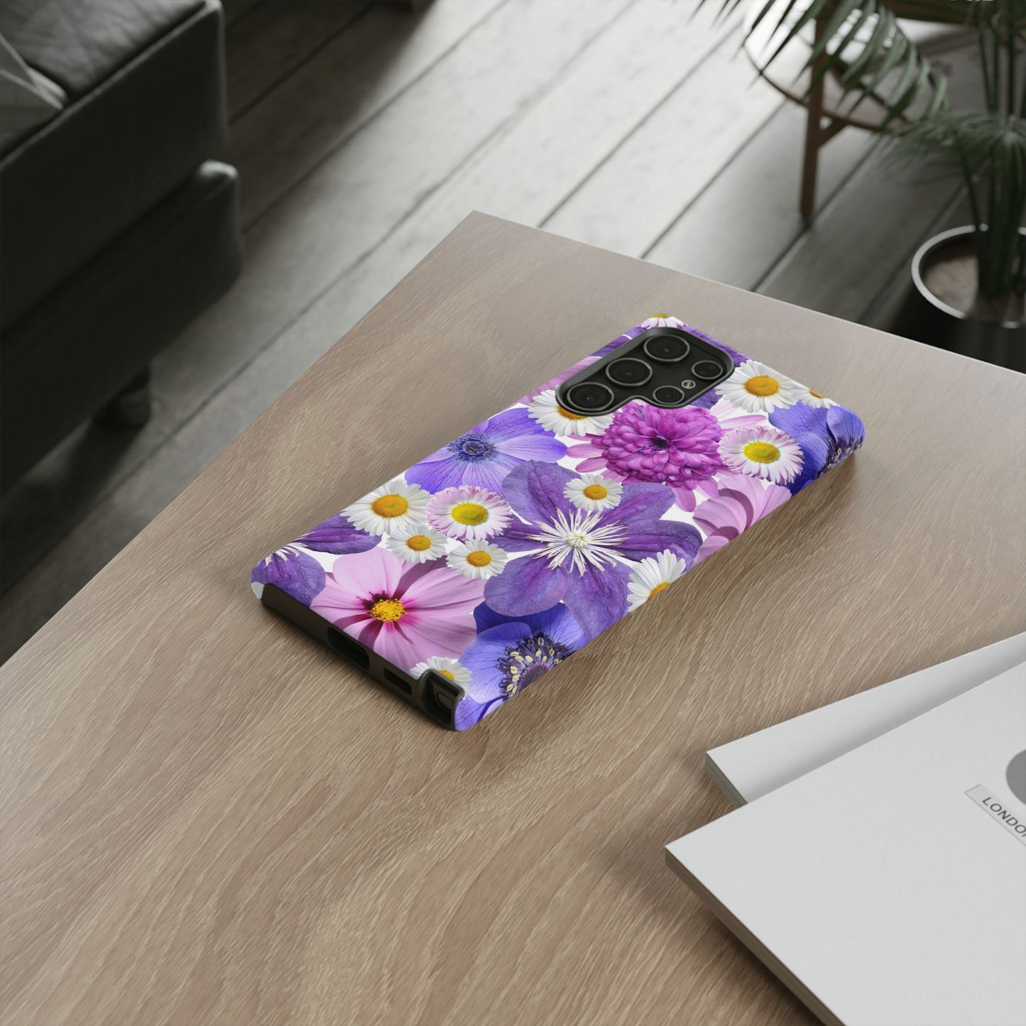 Lavender Blossom Floral Mobile Case