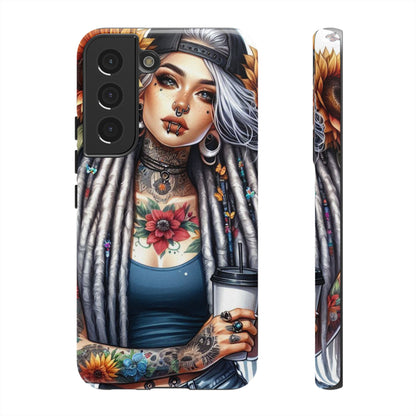 Sunflower Queen – Boho Rebel Tattoo Mobile Cover