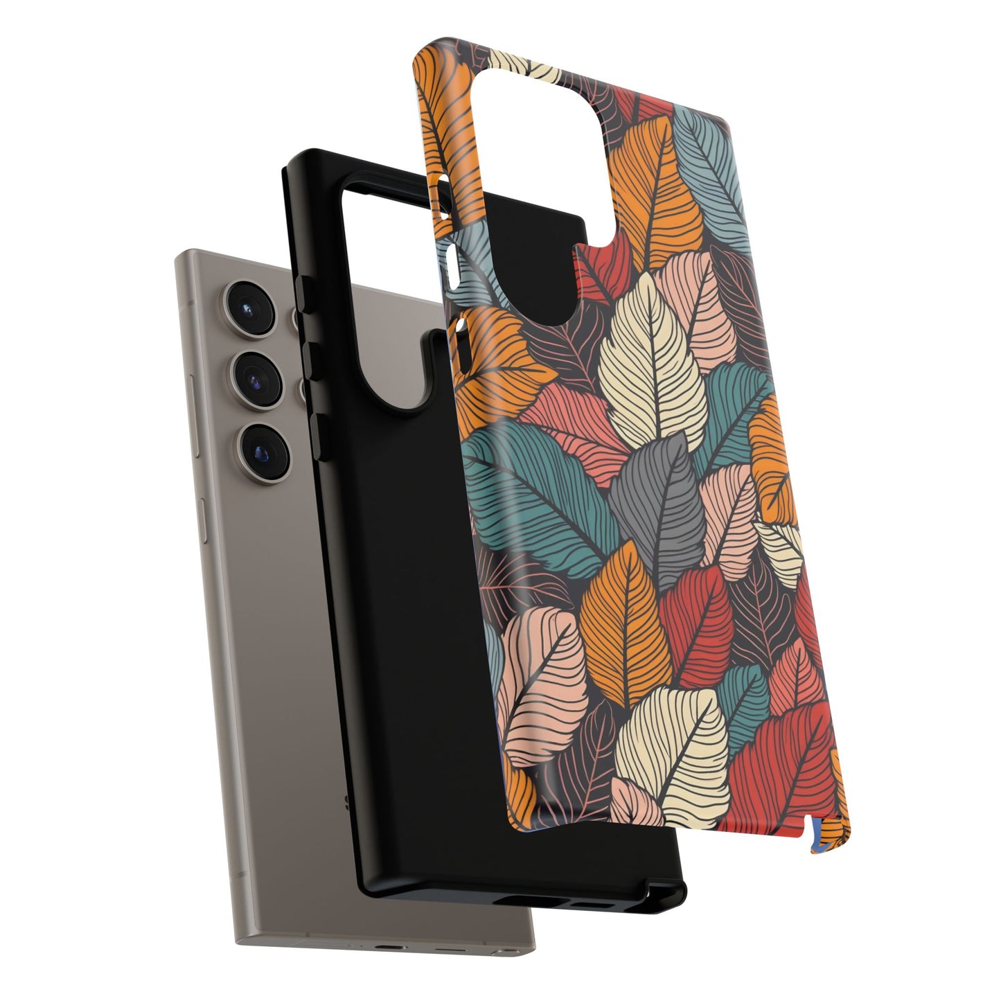 Colorful Abstract Leaves Pattern Design