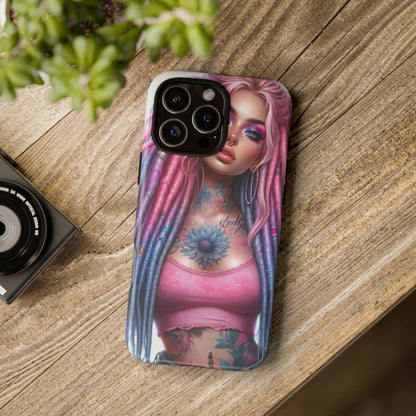 Boho Dream – Vibrant Dreadlocks & Floral Ink Mobile Cover