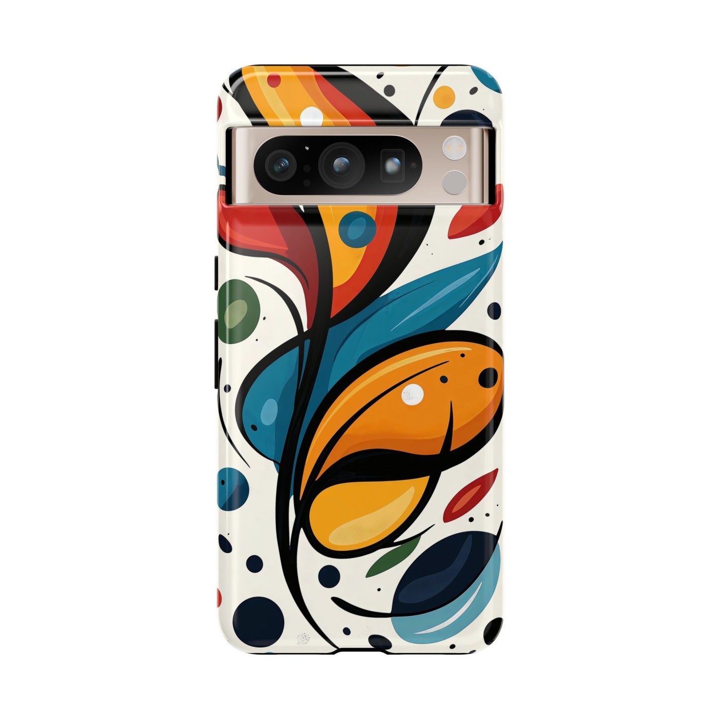 Vibrance Bloom – Bold Abstract Burst Phone Case for iPhone, Google Pixel, Samsung