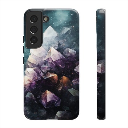 Galactic Amethyst Stones Phone Case for iPhone, Samsung & Google Pixel