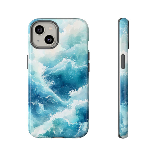 Tidal Tranquility Watercolor Phone Case for iPhone, google Pixel & Samsung