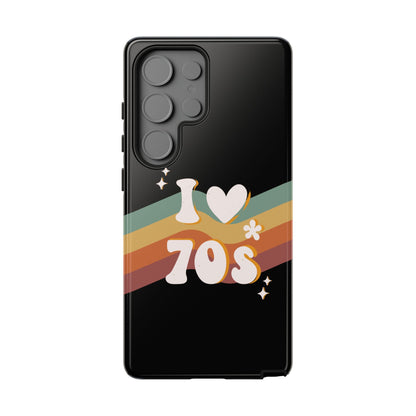 Retro "I Love 70s" Phone Case – Vintage Groovy Design for iPhone, Samsung & Google Pixel
