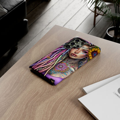 Boho Mandala Goddess – Ethereal Tattoo Art Mobile Cover