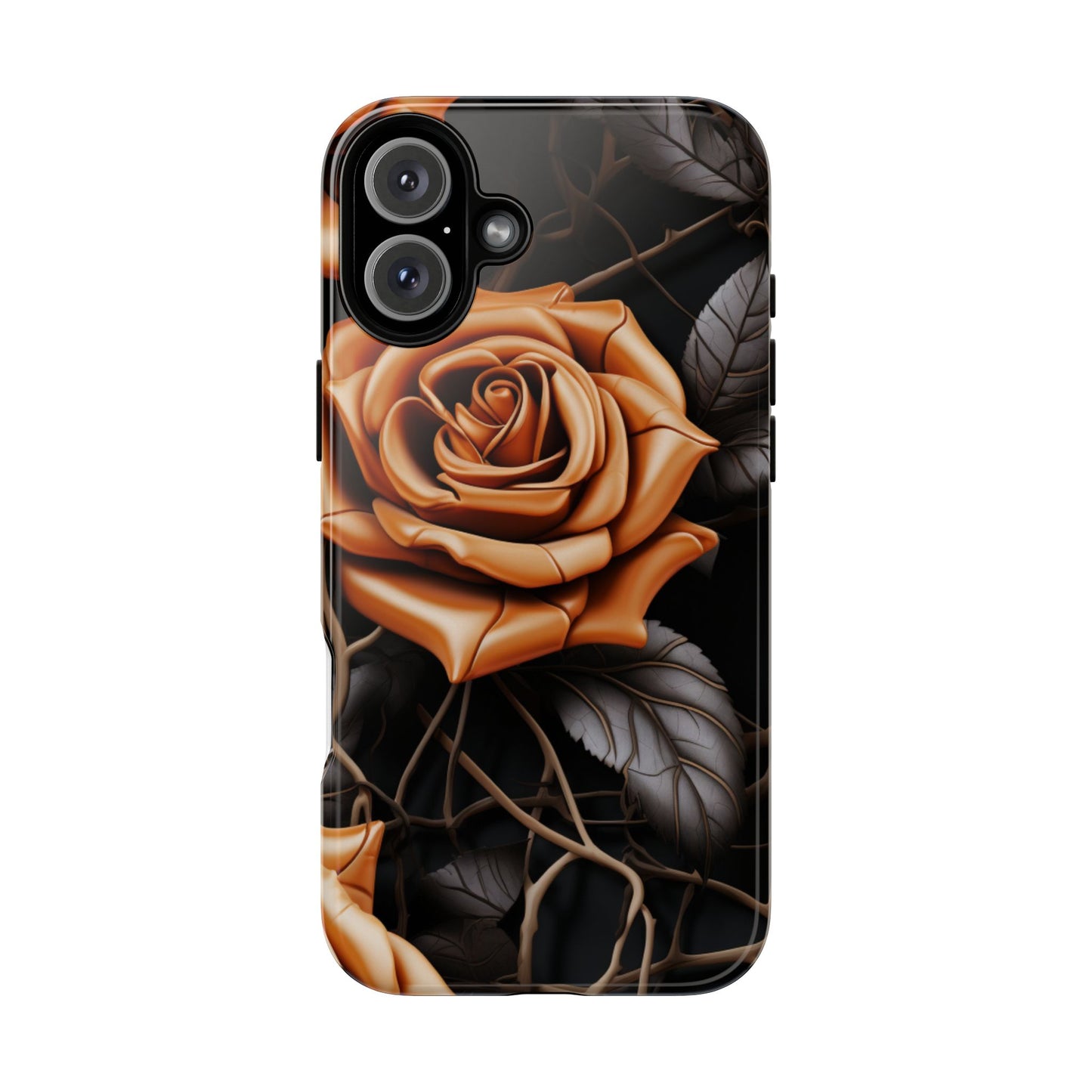 Midnight Gold Rose Mobile Case